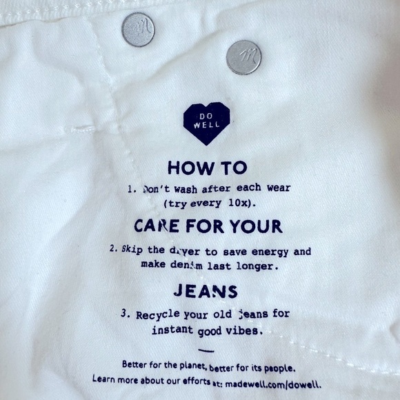 NWT Madewell The ‘90s Straight Jean: Two-Tone Workwear Edition Size 32 - Picture 13 of 16